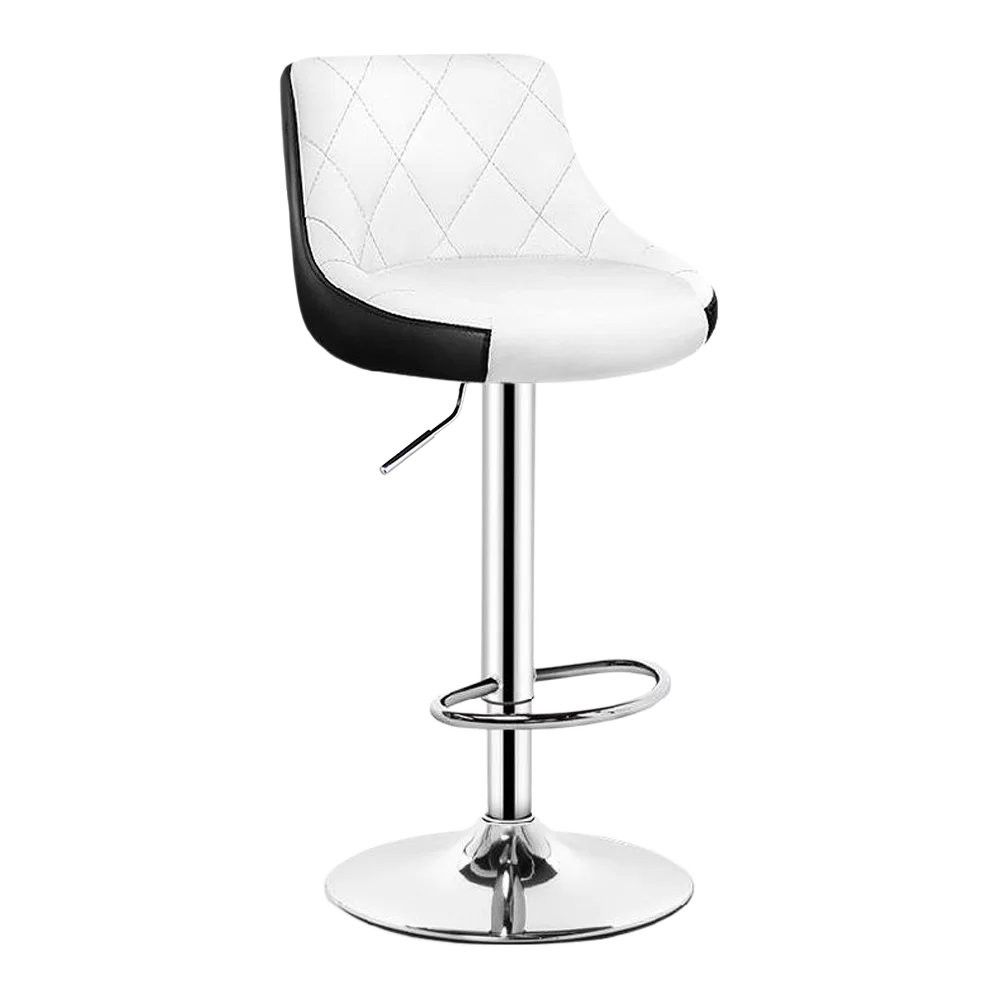 Scaun de bar 2HOME, living, bucatarie, comercial Bistro 3, Alb-Negru