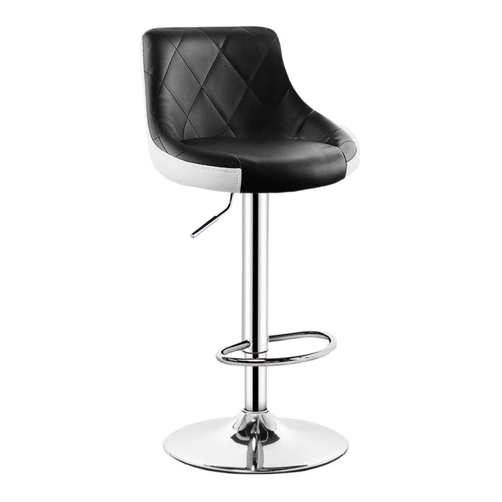 Scaun de bar 2HOME, living, bucatarie, comercial Bistro 3, Negru-Alb