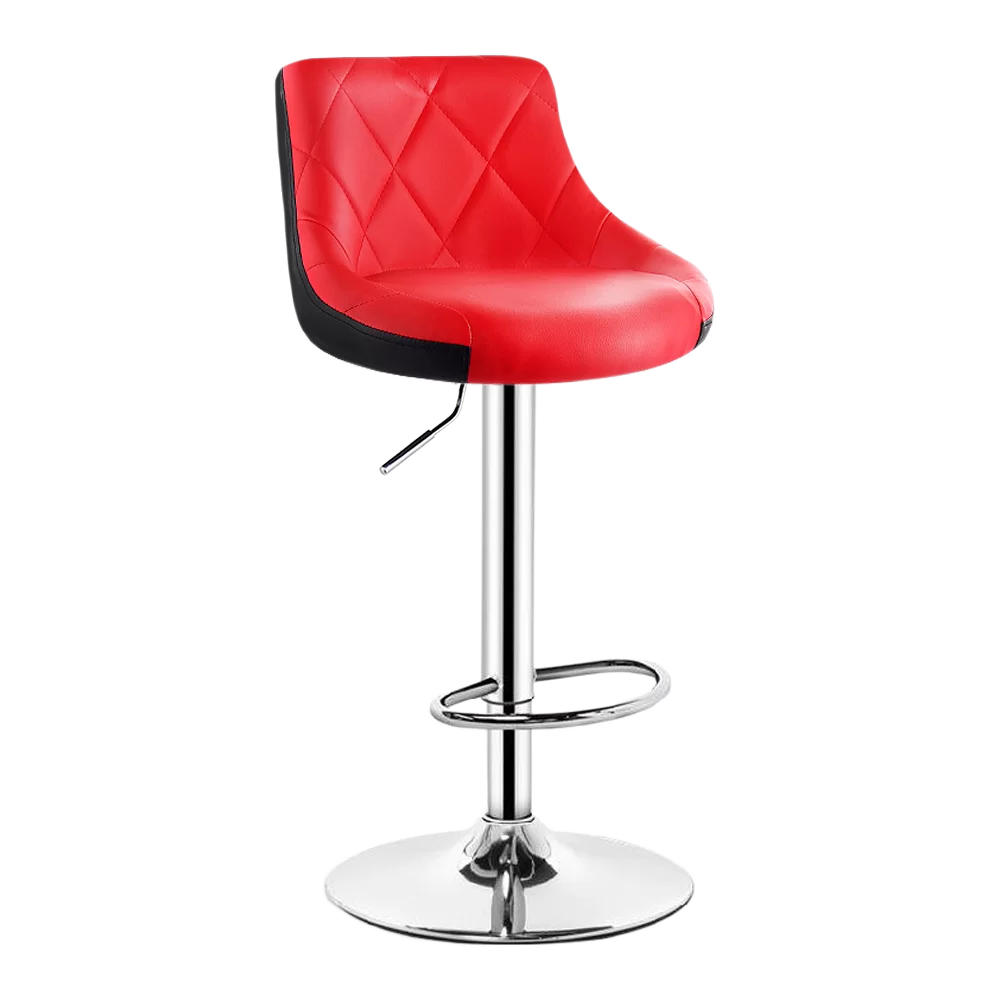 Scaun de bar 2HOME, living, bucatarie, comercial Bistro 3, Rosu-Negru