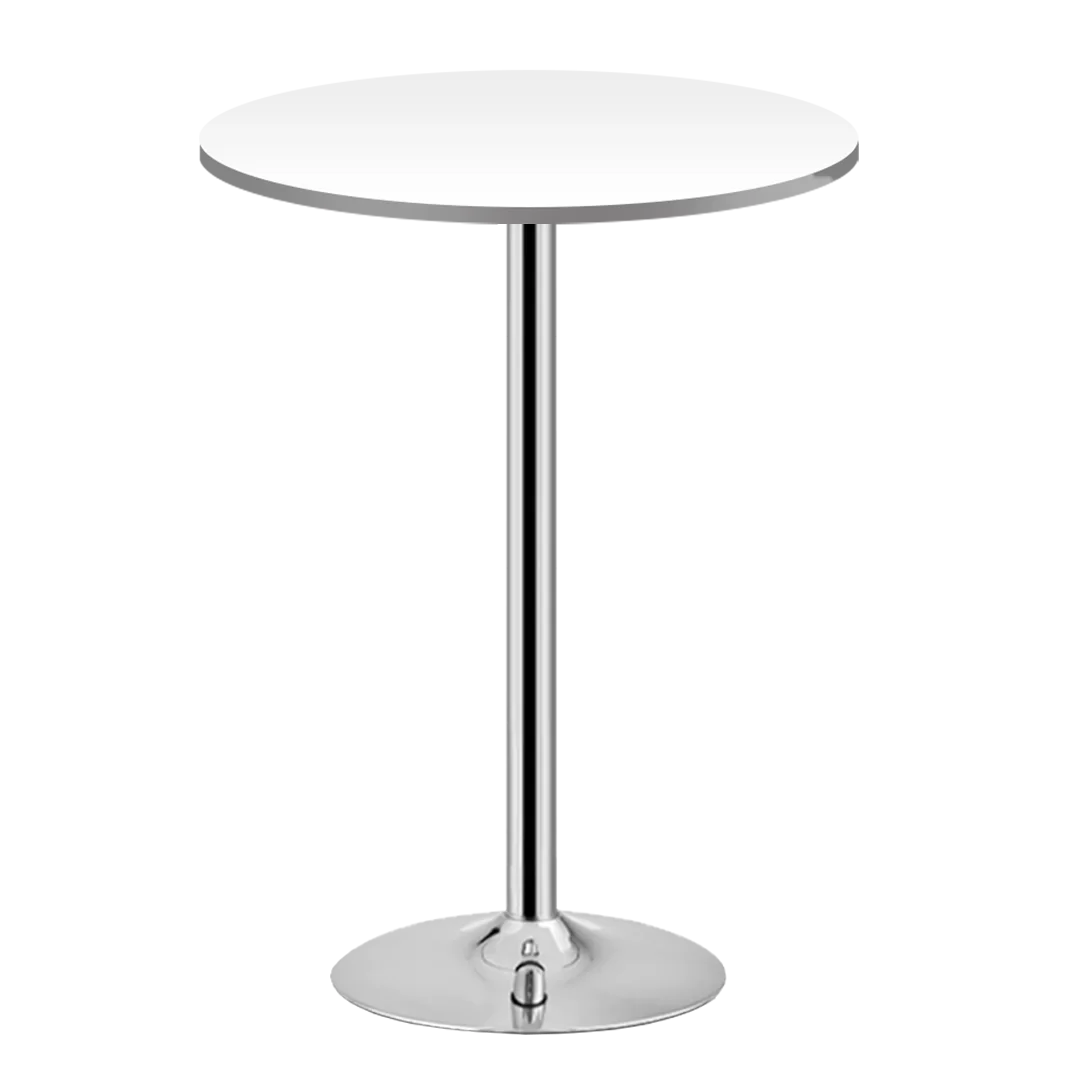 Masa de bar 2HOME rotunda, Alb, picior fix, 105cm