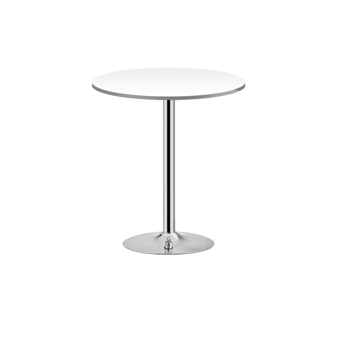 Masa de bar 2HOME rotunda, Alb, picior fix, 70cm