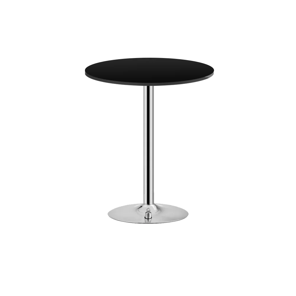 Masa de bar 2HOME rotunda, Negru, picior fix, 70cm
