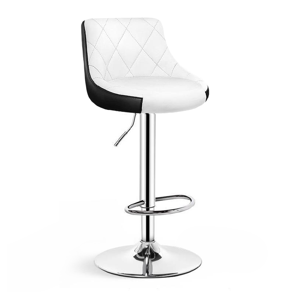 Scaun de bar 2HOME, living, bucatarie, comercial Bistro 3​, Alb-Negru