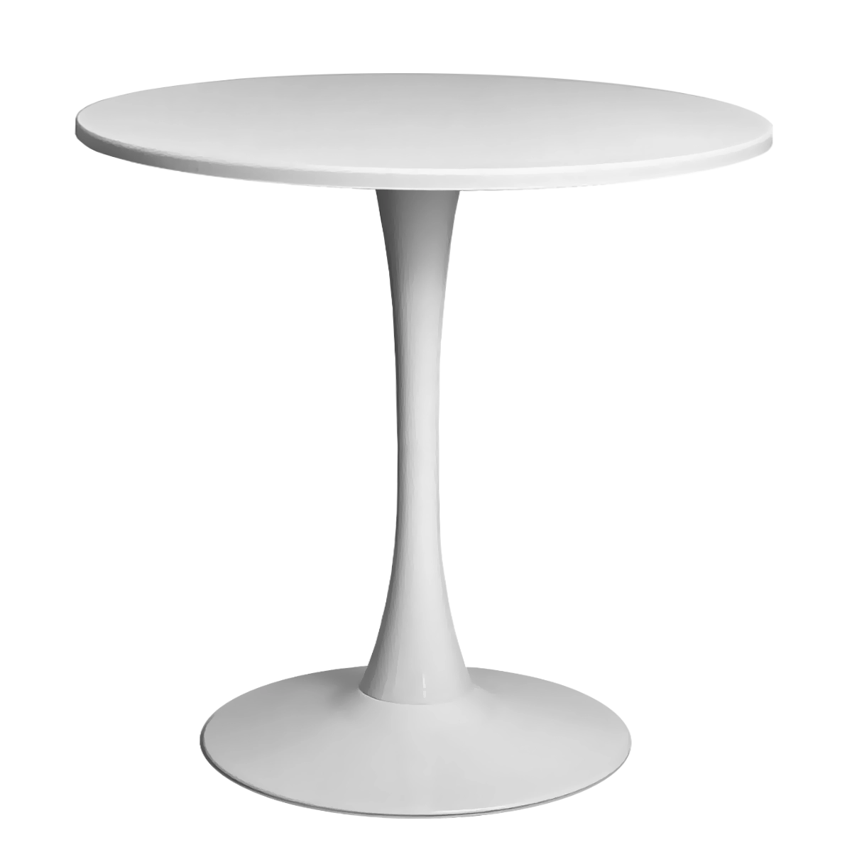 Masa 2HOME still Tulip rotunda, Alb, picior fix, 70*74cm