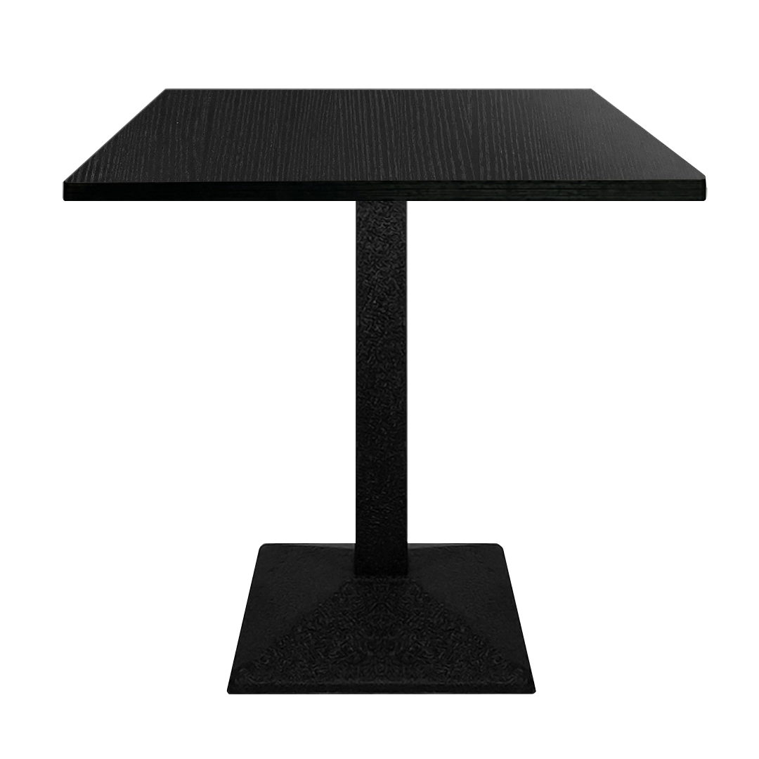 Masa Dining 2HOME Patrata, Negru, 60 cm