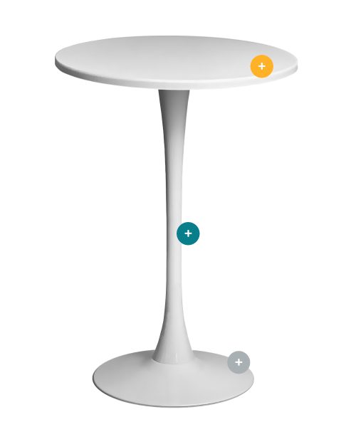 tulip bar alb dot