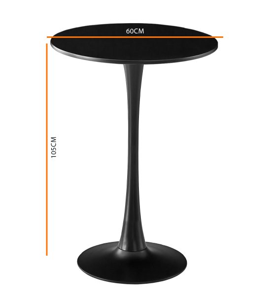 tulip bar negru dim